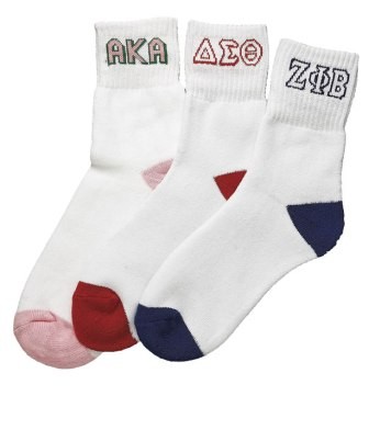 Alpha Kappa alpha socks ankle